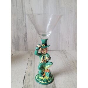 Blue sky martini leprechaun st Patrick's collectible 2009 clover